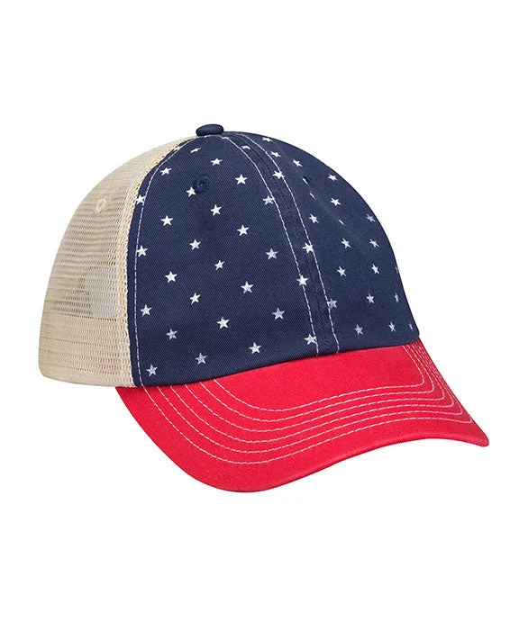 Sports Series VB101 - Adams Vibe Cap | Navy/Red Patriotic