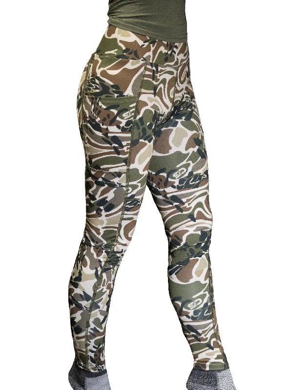 Modern Chic Wide Waistband Prym1 Woods Pocketed Legging