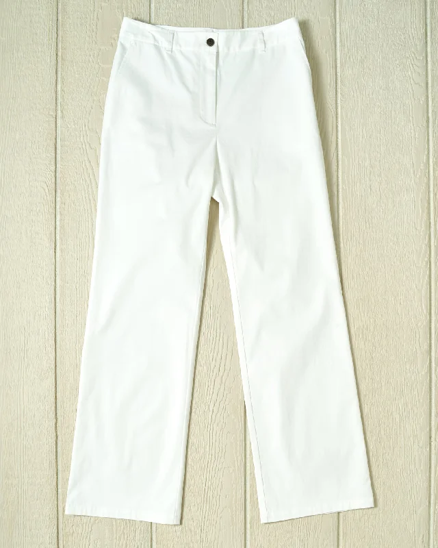French Style Women's Trousers in White