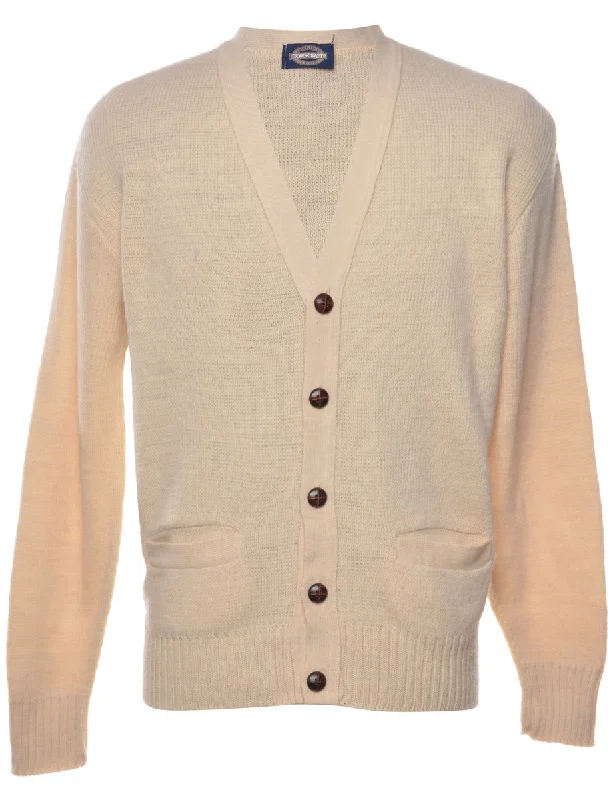 Personalized Wear Cream Cardigan - M