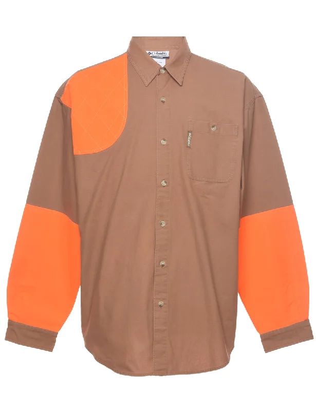 Single-shoulder Neck Design Columbia Workwear Shirt - XL