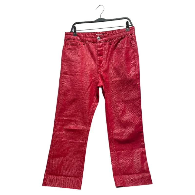 Bright Colors VALE/Straight Pants/S/Denim/RED/