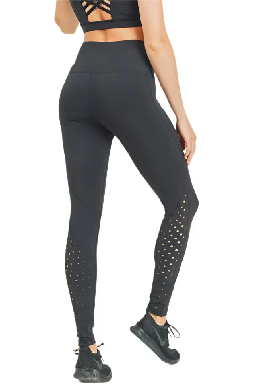 Romantic Temperament Mono B Holey Moley Green Legging APH8022