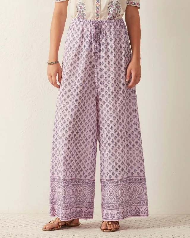 Short Design Margie Bhutti Pant In Lilac