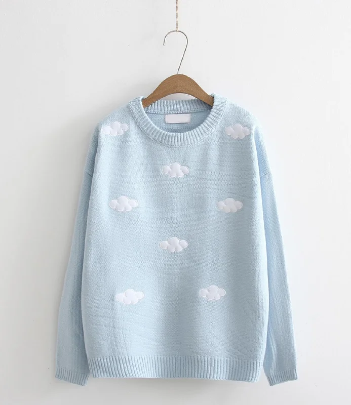 Practical Style Cute cloud sweater  040