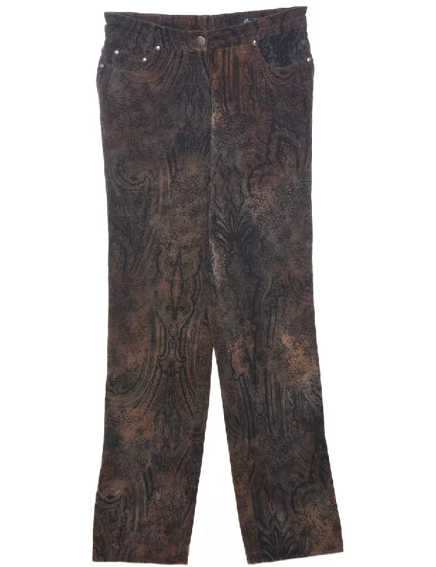 High Street Style Corduroy Fabric Trousers - W29 L30