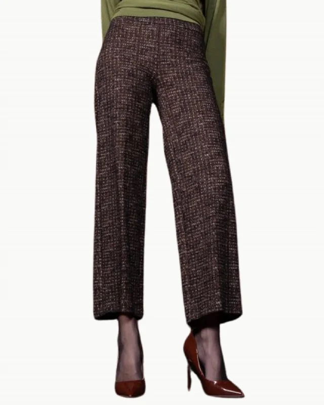 Exquisite Craftsmanship Alex Wide Leg Pants In Glitz Brown